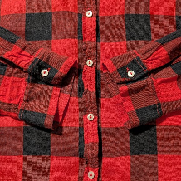 aerie 2 piece pajama PJ set red buffalo plaid size small - Picture 6 of 16